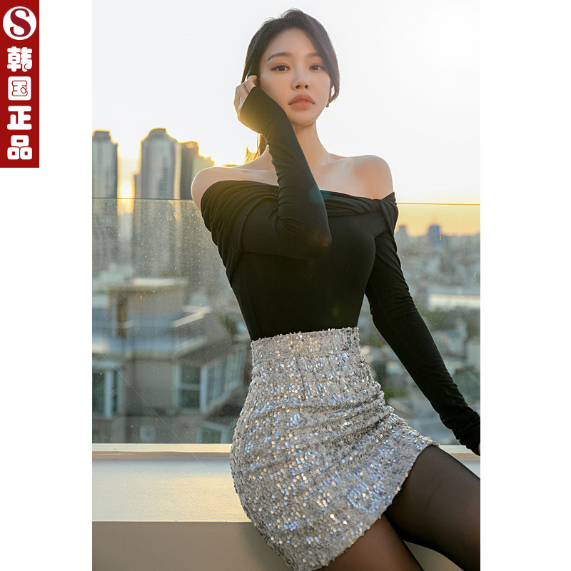 短裙包臀韩版亮片韩国东大门代购