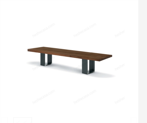 新中式Riva1920家具 现代复古黑胡桃全实木长凳Matteo 衣帽换鞋凳