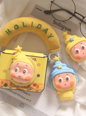 ins日韩立体可爱星星人适用华为puraX手机壳pocket2小米MIXFlip2折叠屏OPPOFindN3Flip磁吸荣耀MagicV2保护套