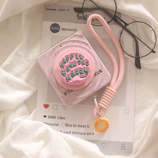 韩系ins哈利波特粉英文蛋糕磁吸支架适用三星Zflip7手机壳zflip5折叠屏zflip6防摔w23flip手链zflip4保护套女