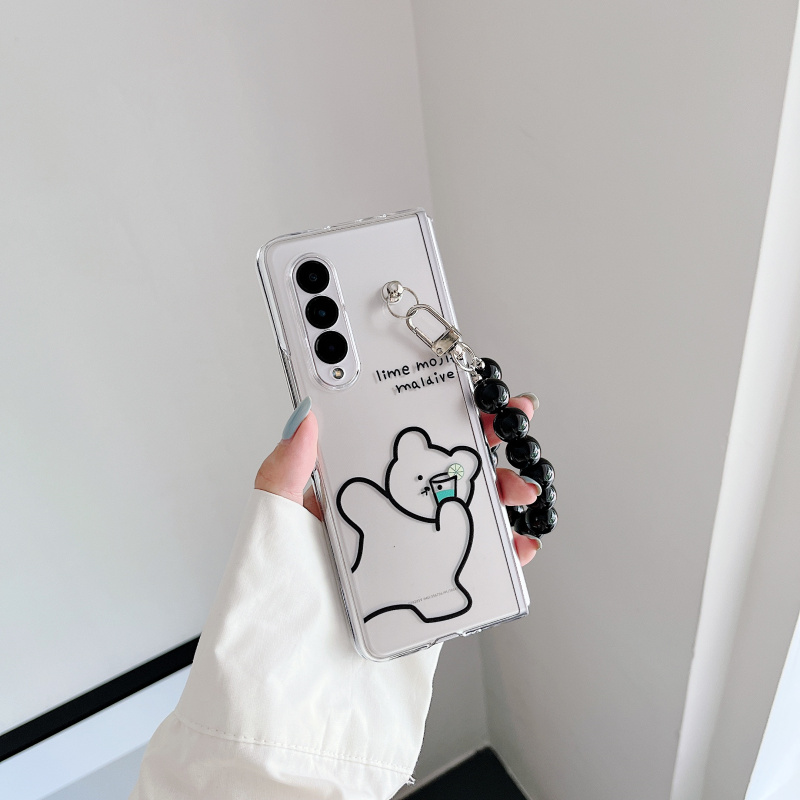 素描三星fold3手机壳简约