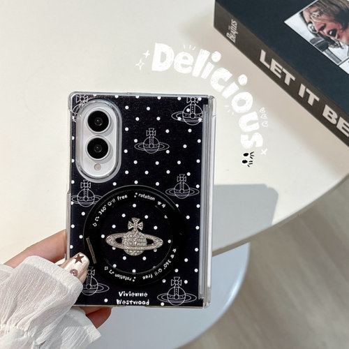 韩系ins高级感土星适用三星Galaxy Z Fold 8手机壳fold8新款全包中轴防摔保护套FOld8旋转360度支架保护壳女