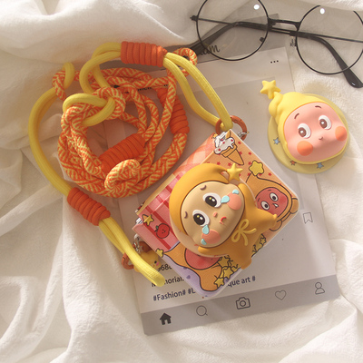 韩风ins卡通可爱立体星星人适用华为puraX手机壳摩托罗拉Razr60/Razr50折叠屏三星zflip7/6/4磁吸支架保护套