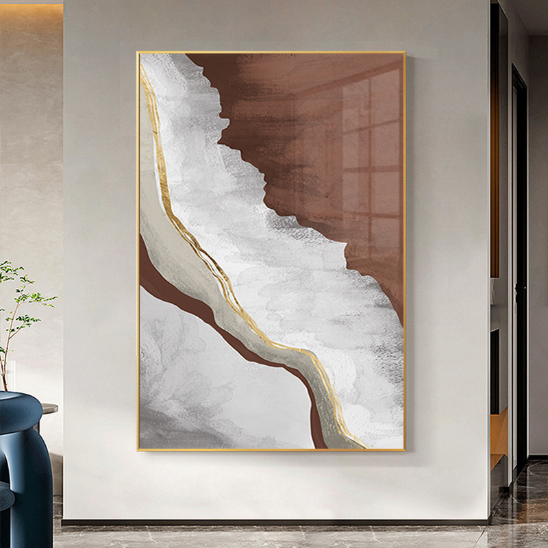 现代意式极简落地画轻奢