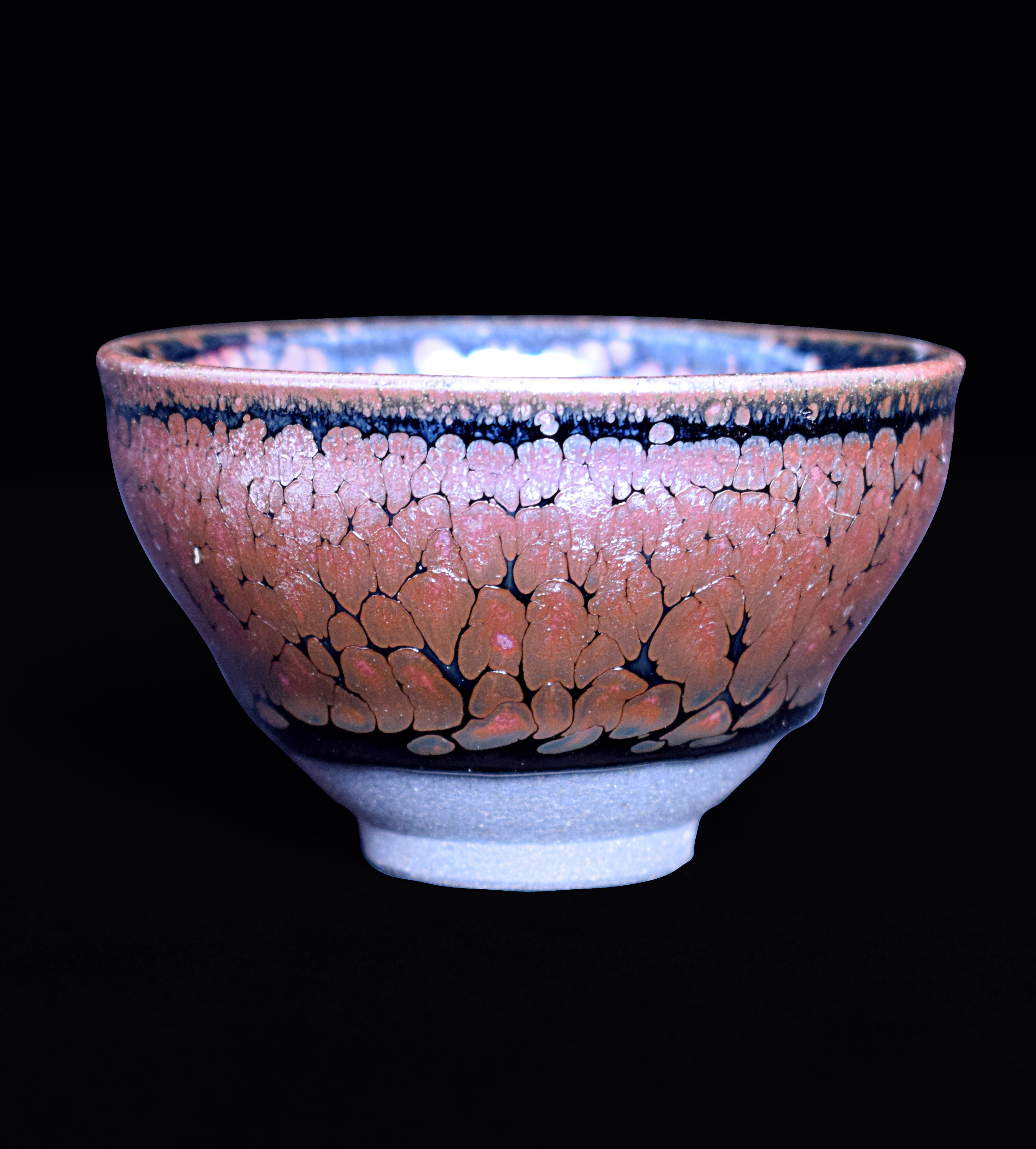 Cốc Trà Kiến Trản, Cốc Chủ Nhân, Men Gốm Sứ Kiến Dương, Cốc Nhỏ Dầu Lông Thỏ, Bộ Trà, Cốc Một Ngụm Trăm Hoa Kỳ Lân Xanh