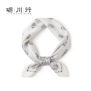 简约素雅男士丝巾日常通勤上班穿搭配饰领巾时尚潮流出街嘻哈头巾