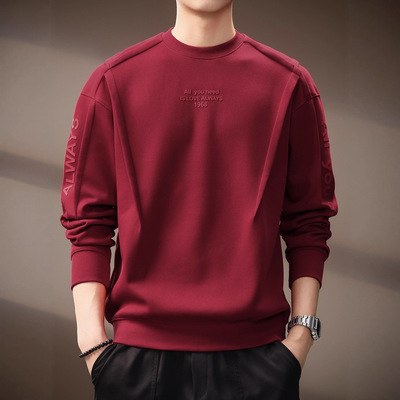 高端美式重磅字母印花男士卫衣
