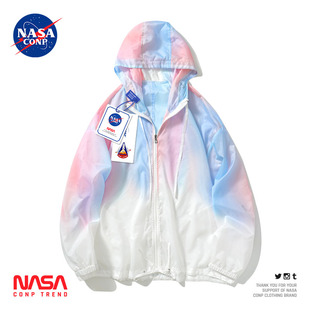 NASA 冲锋衣防晒服 运动薄款 CONP联名渐变色凉皮冰丝防晒衣男夏季