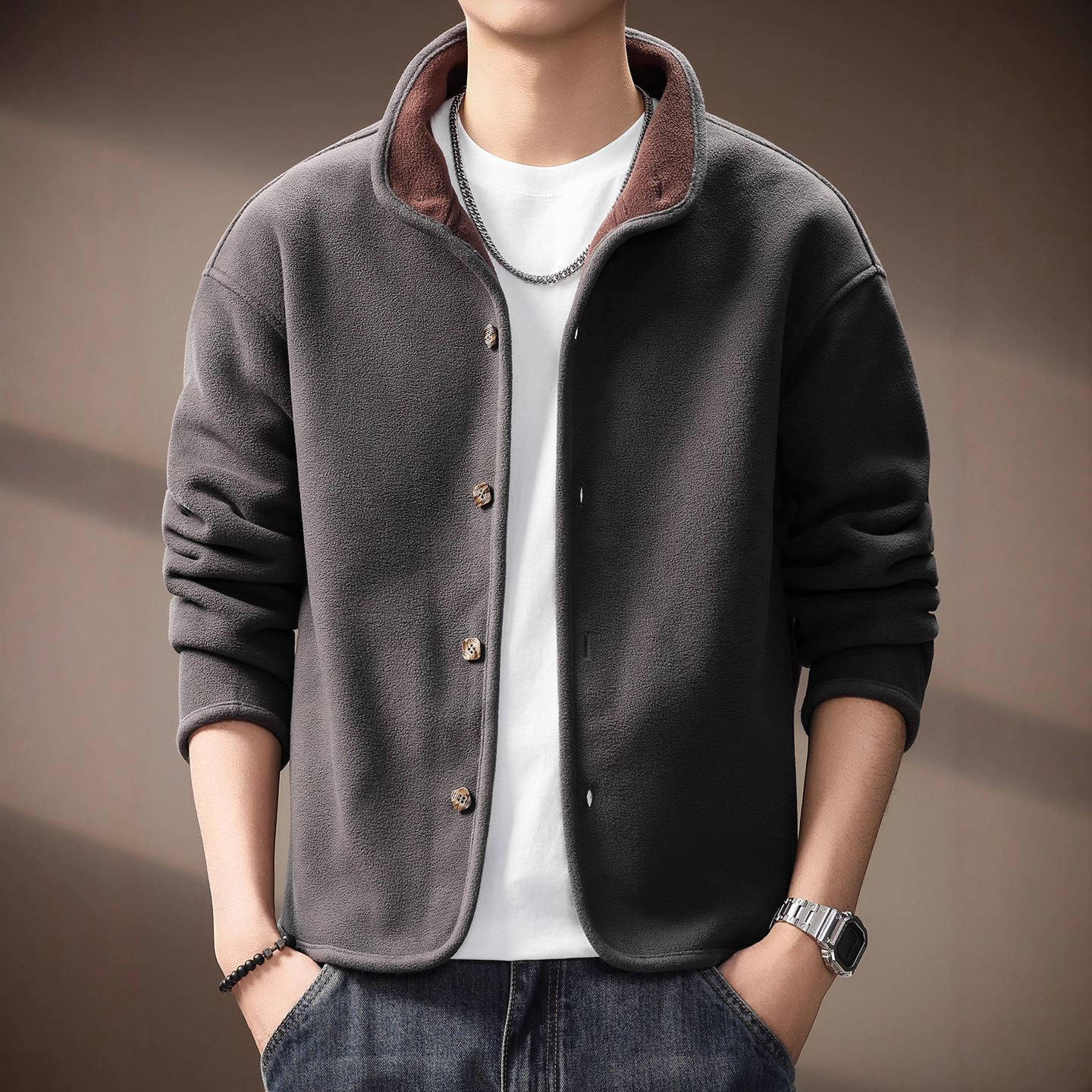 高级感小众开衫设计感夹克外套