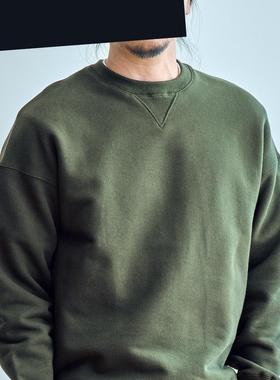 staph老芬日本进口面料纯棉厚重磅灰色套头长袖卫衣余文乐visvim