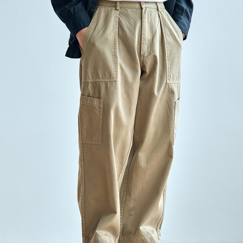 老芬staph日本进口面料纯棉蜡染机械师裤休闲裤 MECHANIC PANT