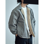 staph老芬日本进口面料双面穿日本尼龙面羊羔绒夹棉棉服外套夹克