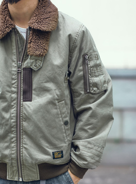 STAPH B-15工装棉衣棉袄棉外套棉夹克棉服羊毛内里日本进口料