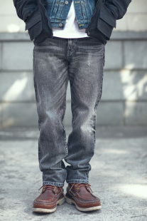 BASIC DEEP 基础洗水牛 nbhd staph老芬日本面料赤耳黑牛仔裤