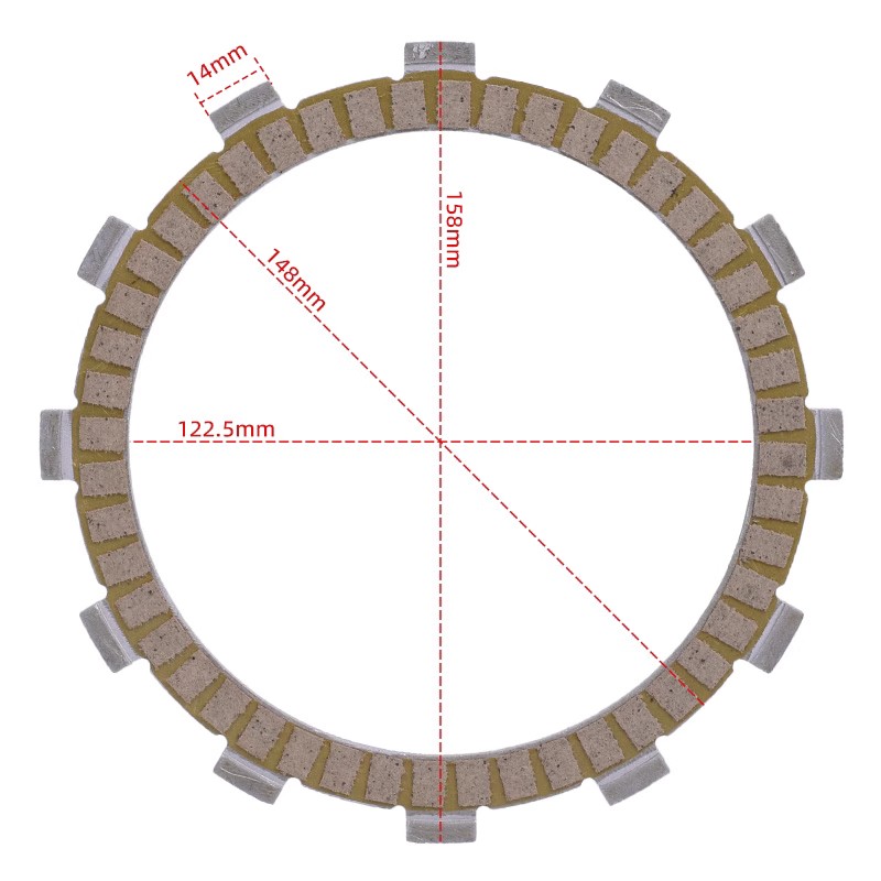 适用于摩托车宝马F650 F800R/ST F700GS离合片纸基离合器片摩擦片