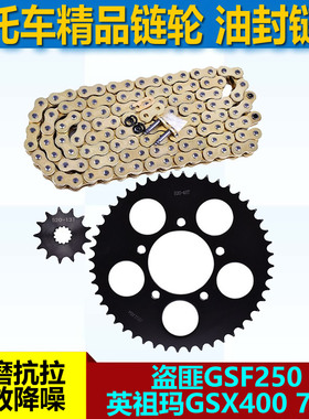 适用于盗匪GSF250 英祖玛GSX400 74A链轮大小齿轮520链条链盘牙盘
