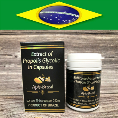 代购原装进口巴西蜂胶 正品Apis Brasil 绿蜂胶软胶囊单瓶天然