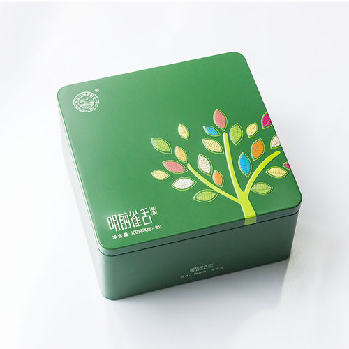 新茶上市嘉竹明前雀舌100铁盒