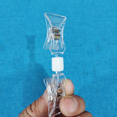 POP爆炸贴夹子双头透明水晶货架夹标签广告夹子糕点菜品价格牌夹