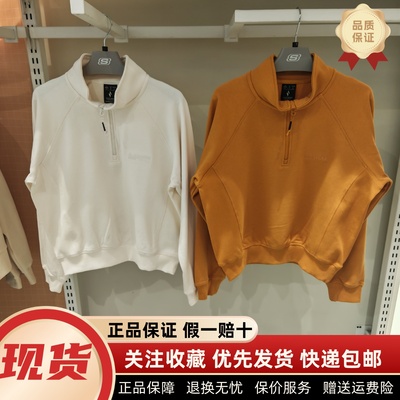 秋冬季卫衣针织半开胸套头卫衣