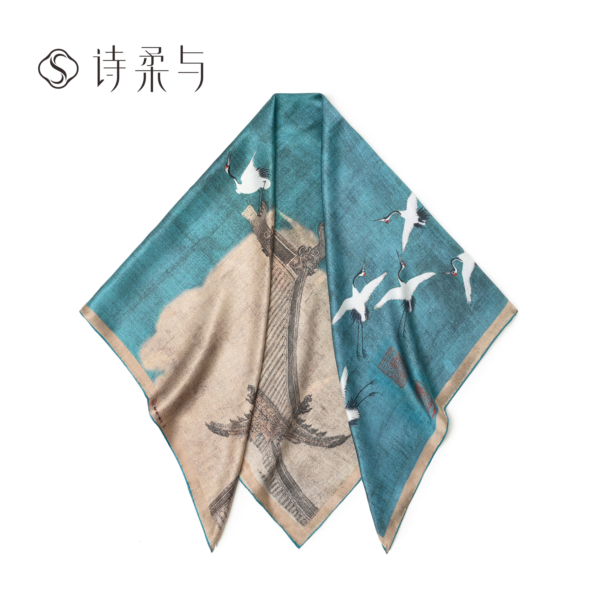 旅行必带防晒大方巾2026新款真丝沙滩披肩女超大时尚高级海边拍照