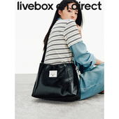 LIVEBOX包包女单肩斜挎包大容量通勤休闲2025年新款 托特包高级