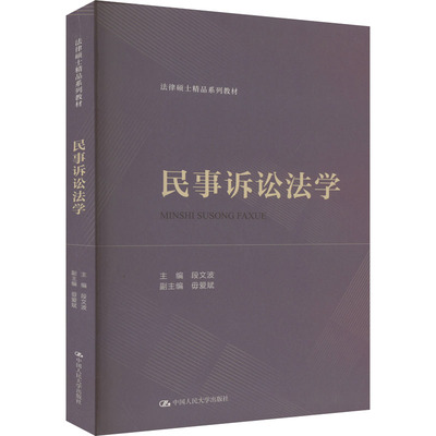 民事诉讼法学 法律硕士精品系列教材 段文波 中国人民大学出版社 9787300326917