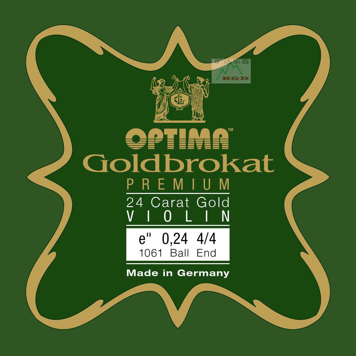 德国LENZNER 林莎小提琴琴弦E弦24k金E弦0.26 OPTIMA小提琴金E弦