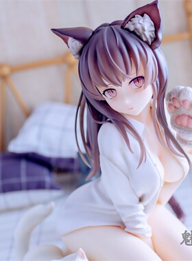 手办 DCTer 兽耳猫娘米娅 米娅 白衣褐发 透衣灰发异色 1/7 现货