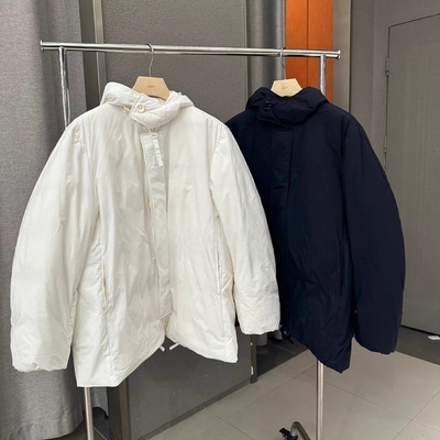 秋冬羽绒服90白鸭绒防泼水宽松连帽长袖5OBC12590   2595