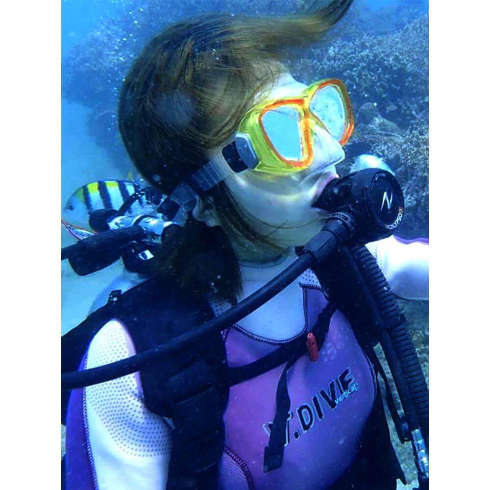 台湾vdive浮潜三宝全干式呼吸管面镜套装 防雾潜水镜可配近视