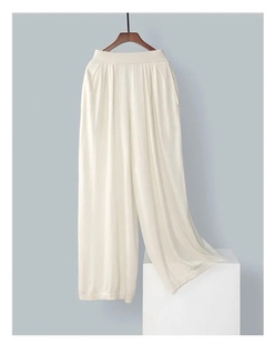 18针精仿山羊绒桑蚕丝阔腿裤轻盈有型 长腿效果走路带风 显瘦神器