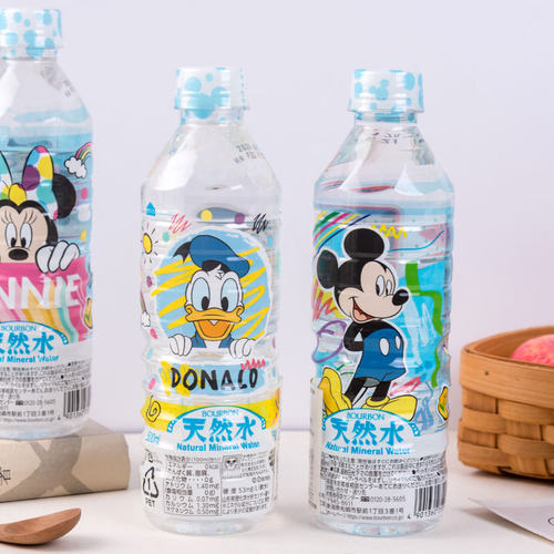 【4瓶装】日本进口波路梦布尔本迪士尼米奇米妮限定版天然矿泉水