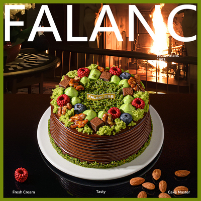 FALANC迪拜巧克力动物奶油生日蛋糕北京上海杭州深圳成都同城配送