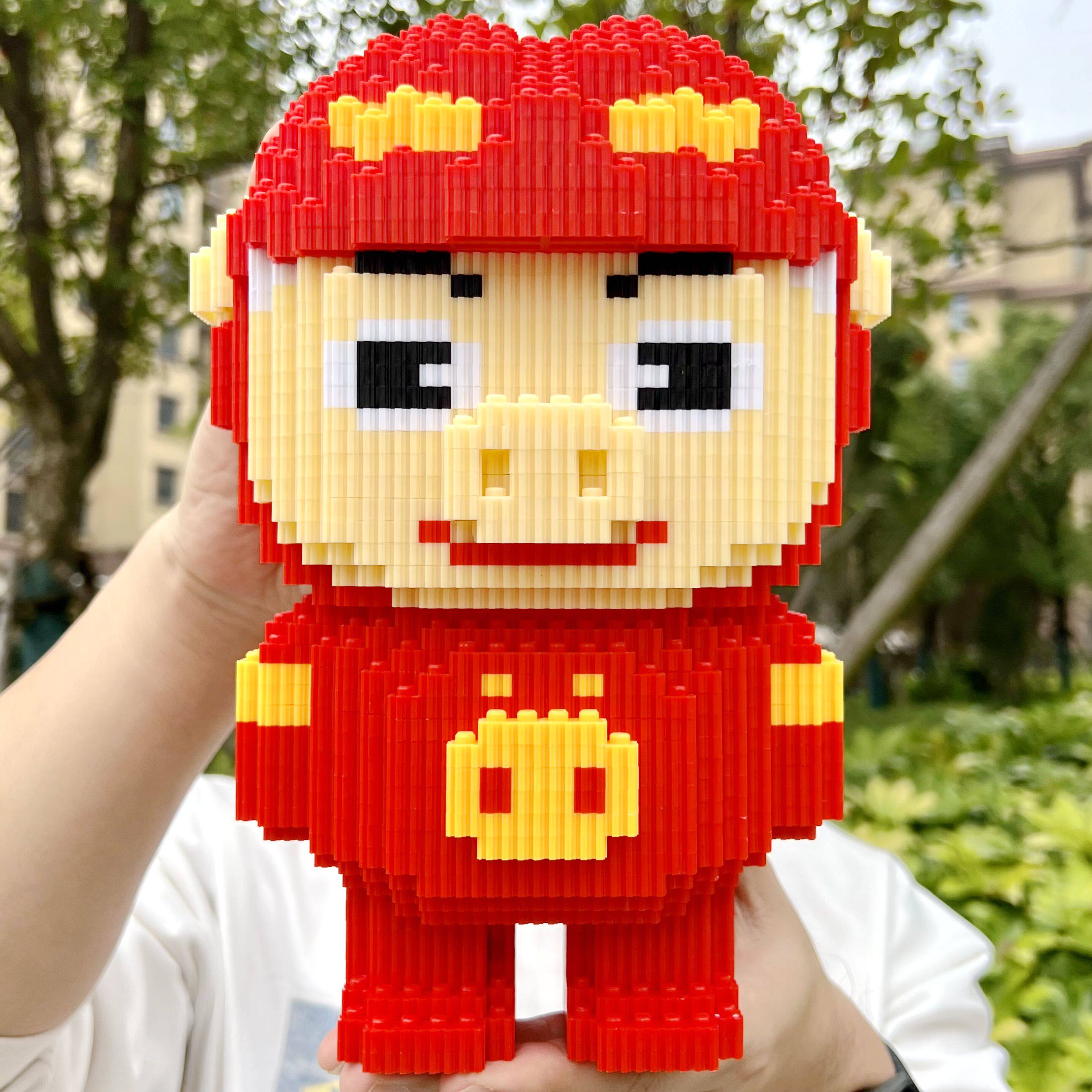 乐高颗粒超大猪猪侠拼装积木积木拼图儿童成人益智男女孩玩具礼物