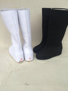 古风古装鞋男汉服鞋子内增高百搭黑白COS谢玲动漫男女高帮靴4-10