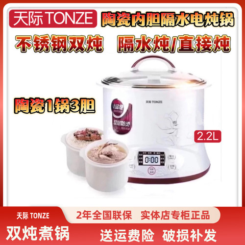 天际电炖炖锅燕窝盅人煮BB粥煲汤