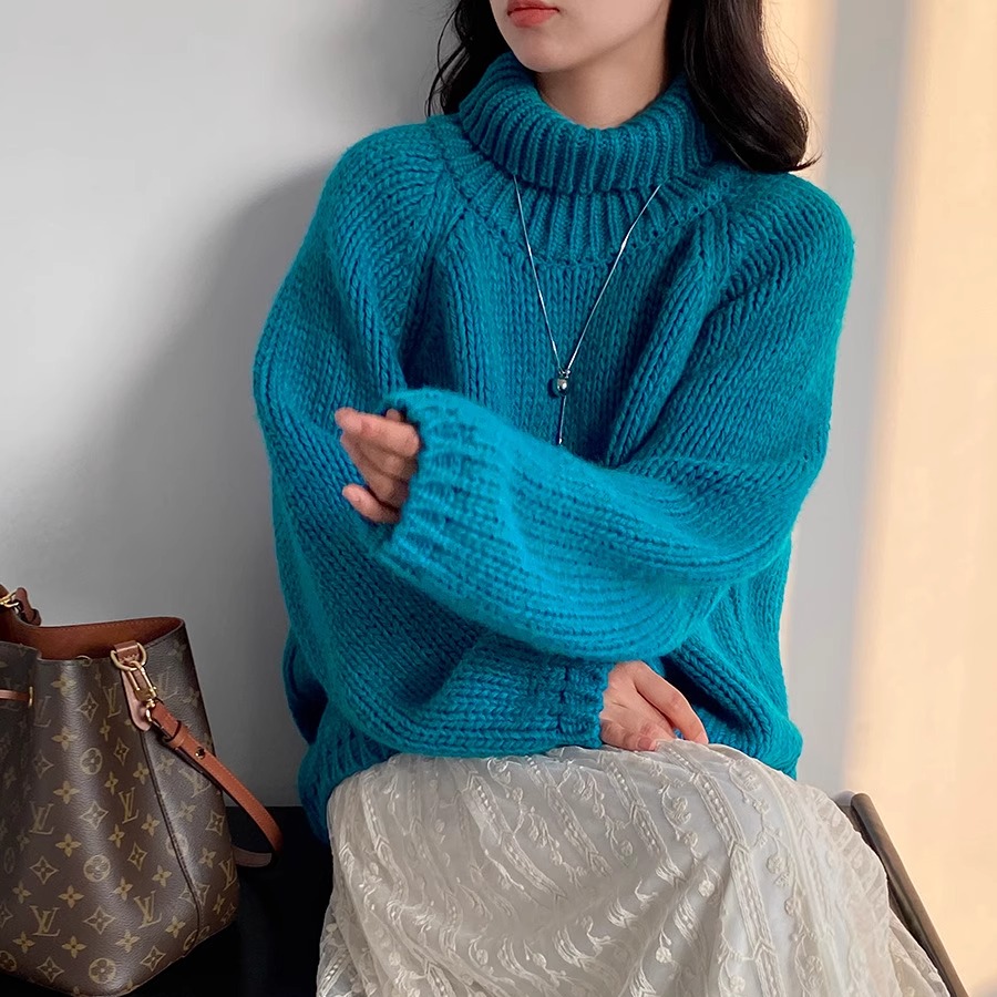 2025冬季新款高领羊毛毛衣针织衫