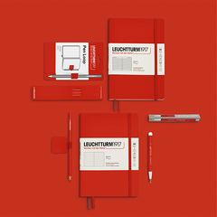 德国灯塔1917软封皮面A5笔记本手帐简约彩色纯色商务办公会议记录