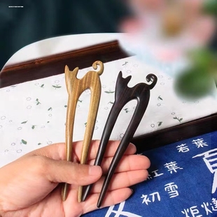 木簪子古风盘发头饰旗袍现代简约日常款式时尚发簪