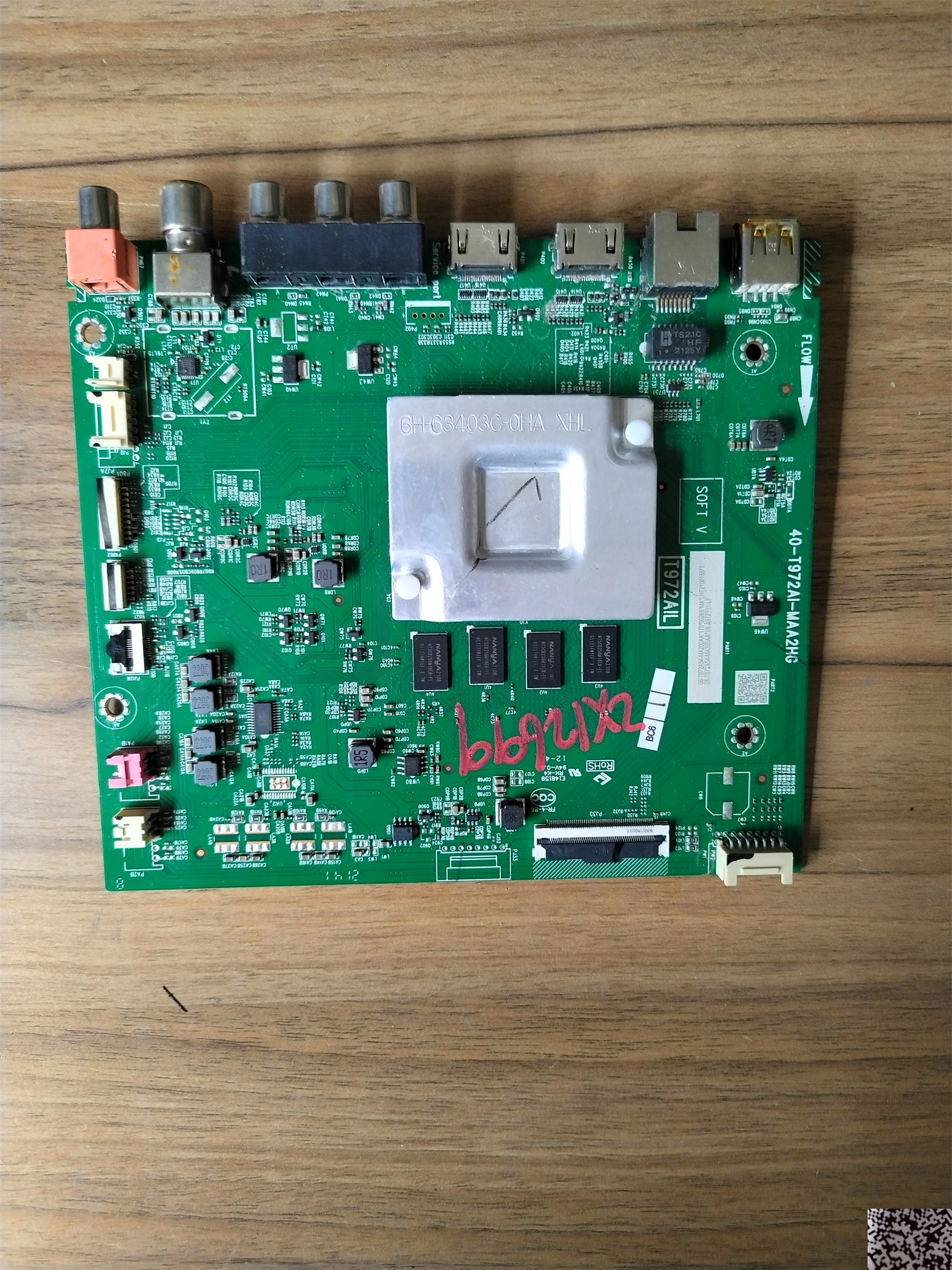 TCL 58A88 75V6-PRO主板40-T972AI-MAA2HG屏