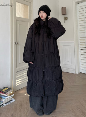 冰川裂缝肌理感可拆卸帽子羽绒服