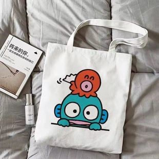大容量小丑鱼人鱼汉顿周边帆布包卡通可爱单肩手提袋学生包包外出