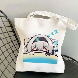 流萤崩坏星穹铁道帆布包学生单肩手提袋大容量森系可爱ins高颜值