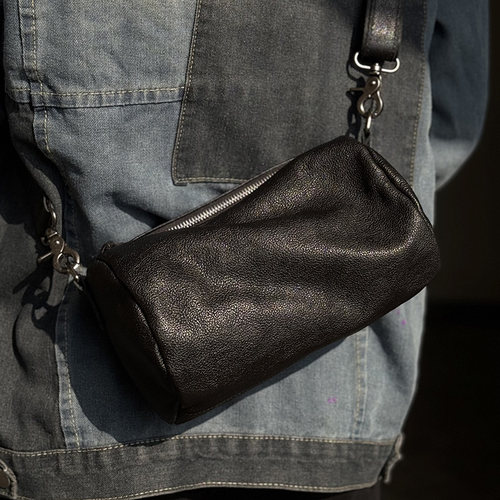 麦为新款牛皮休闲男女通勤斜挎包