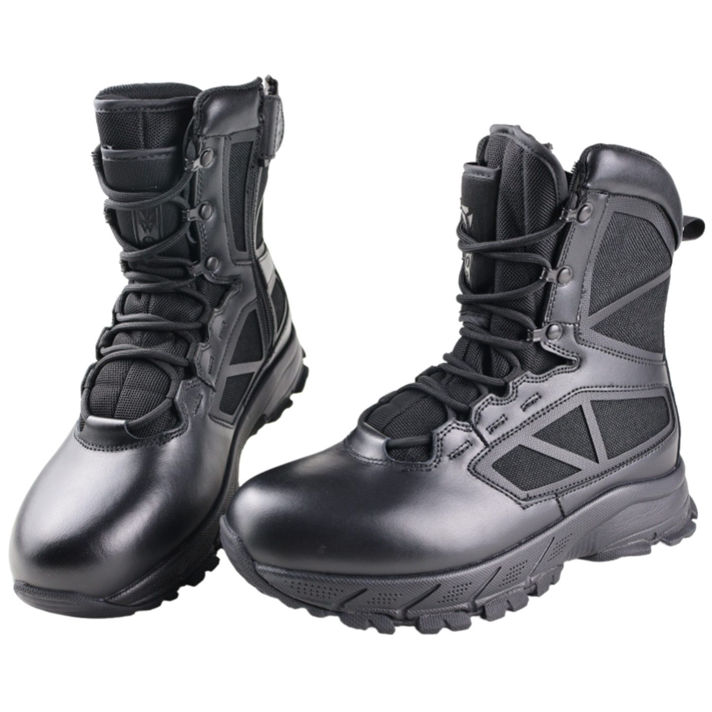 春夏季男士高帮作战靴真皮机车骑行靴户外防滑减震透气轻便战术靴