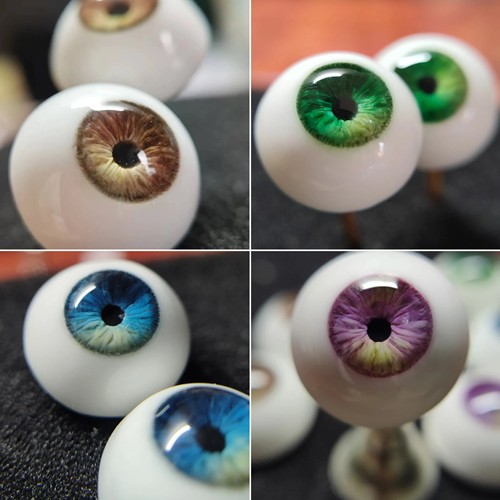 bjd眼珠石膏眼立体手刻真人风眼纹自制3分4分6分ob11叔眼可定制