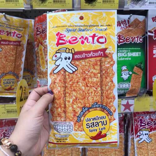 泰国代购Bento鱿鱼丝拌多乐甜辣