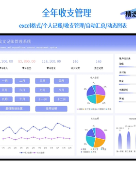 Excel财务记账收支明细表模板