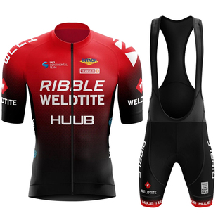 现货夏季HUUB专业自行车骑行服速干公路车衫修身男款短袖背带套装